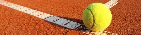 Tennis Ball on Clay Court